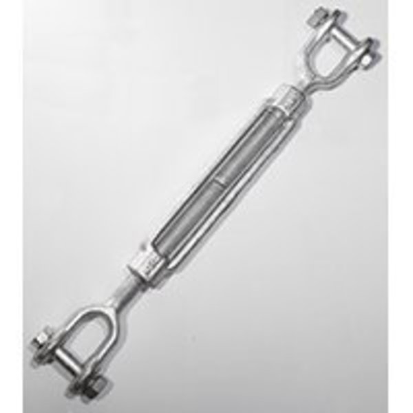 Baron BARON 19-1/2X9 Turnbuckle, 2200 lb Weight Capacity, Jaw Fitting A, Jaw Fitting B, Galvanized Steel 19-1/2X9